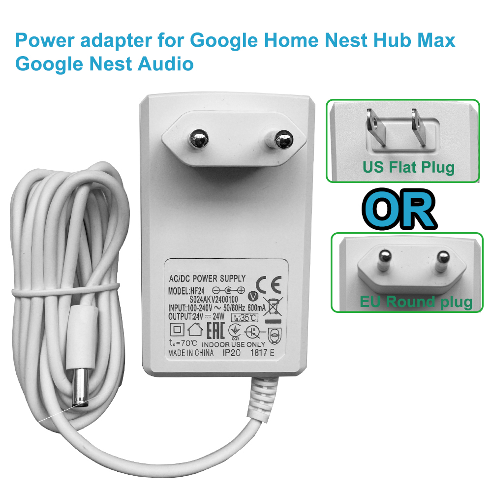Alimentatore 24V per Google Ho - Google Speaker Nest Audio recensione e prezzo