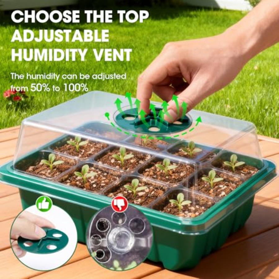 Set di 5 Vassoi per Semina con - Humidity Dome Kit recensione e prezzo